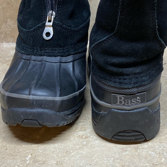 Bass Snow Boots Womens sz 8 black duck - Picture 10 of 12